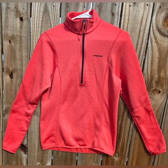 Patagonia Sweaters - Patagonia Sweatshirt  Coral‎ Quarter-Zip Fleece  New Without Tag